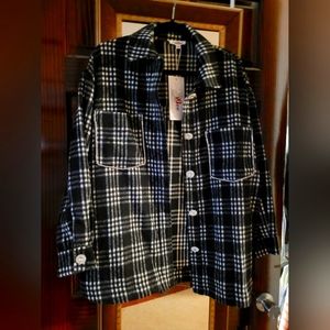 GeeGee Boutique Rhinestone Shacket